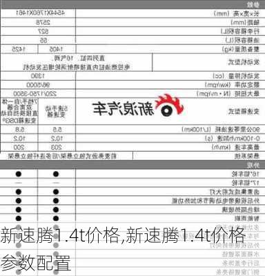 新速腾1.4t价格,新速腾1.4t价格参数配置