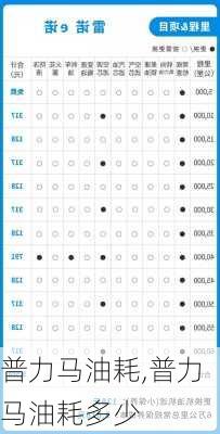 普力马油耗,普力马油耗多少