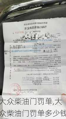 大众柴油门罚单,大众柴油门罚单多少钱