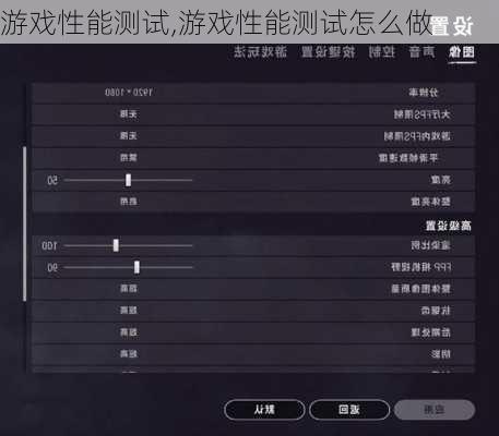 游戏性能测试,游戏性能测试怎么做