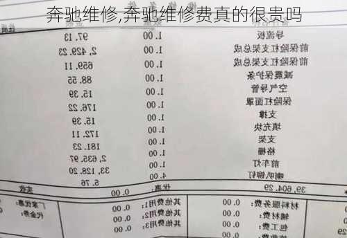 奔驰维修,奔驰维修费真的很贵吗