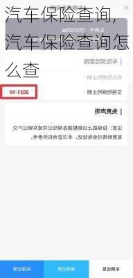 汽车保险查询,汽车保险查询怎么查