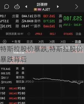 特斯拉股价暴跌,特斯拉股价暴跌背后