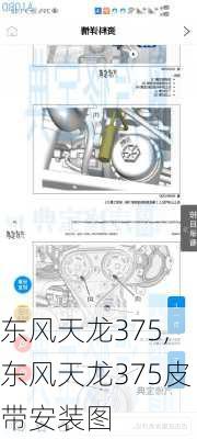 东风天龙375,东风天龙375皮带安装图