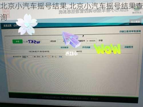 北京小汽车摇号结果,北京小汽车摇号结果查询