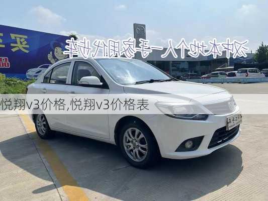 悦翔v3价格,悦翔v3价格表