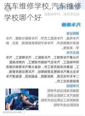 汽车维修学校,汽车维修学校哪个好