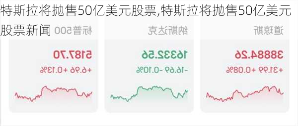 特斯拉将抛售50亿美元股票,特斯拉将抛售50亿美元股票新闻