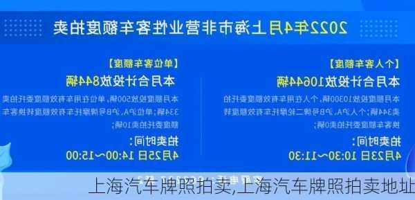 上海汽车牌照拍卖,上海汽车牌照拍卖地址