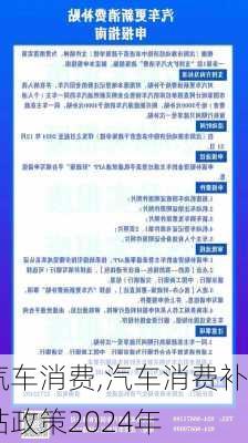 汽车消费,汽车消费补贴政策2024年