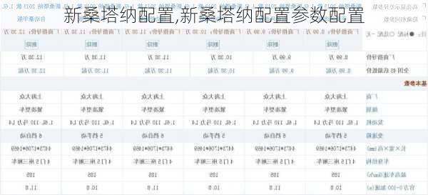 新桑塔纳配置,新桑塔纳配置参数配置