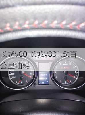 长城v80,长城v801.5t百公里油耗