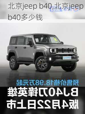 北京jeep b40,北京jeep b40多少钱