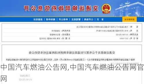 中国汽车燃油公告网,中国汽车燃油公告网官网