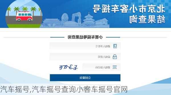 汽车摇号,汽车摇号查询小客车摇号官网